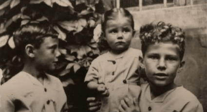 da sinistra Giorgio, Rosanna e Sergio Armani